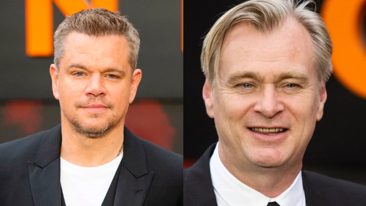 Christopher Nolan e Matt Damon
